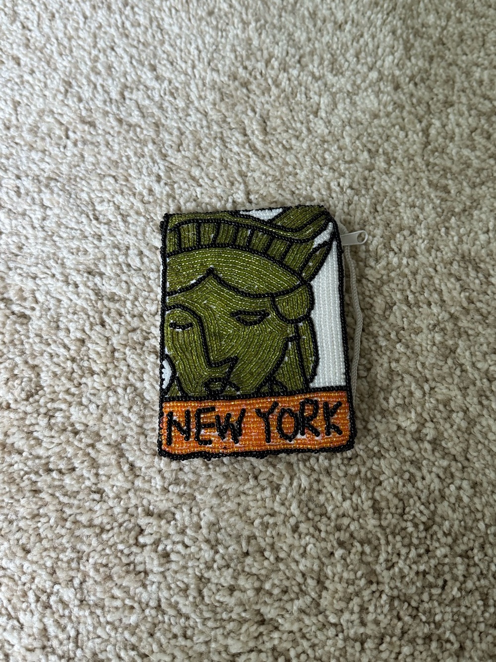 Statue of Liberty Beaded Coin Purse - New York